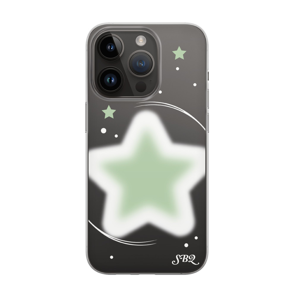 [Jellhard case] soft star clearcase _ lime