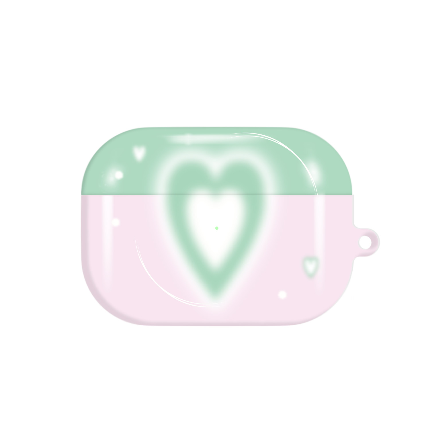 [airpods case] soft heart airpods hardcase_lime