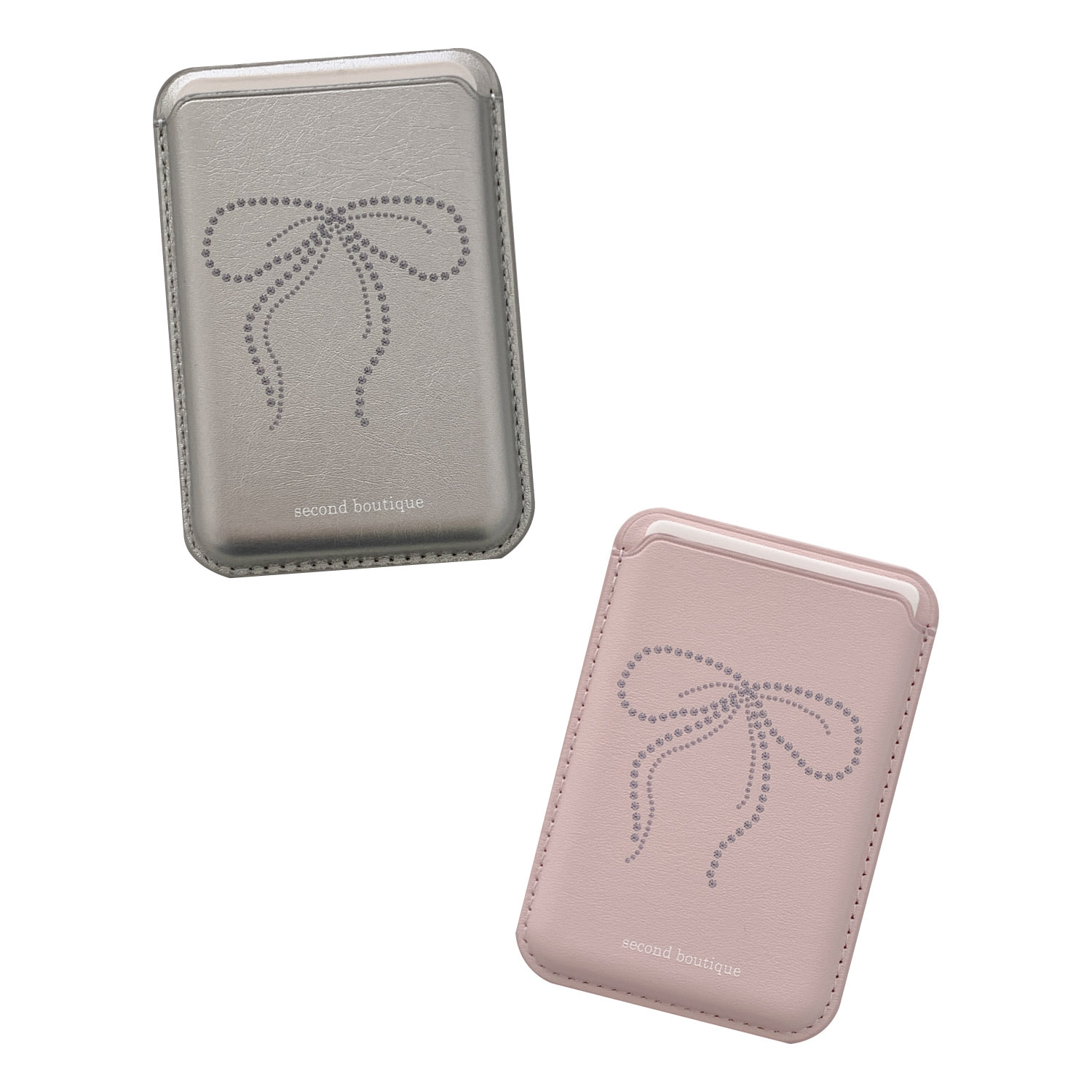 Twinkle ribbon magsafe card wallet(ver.2)