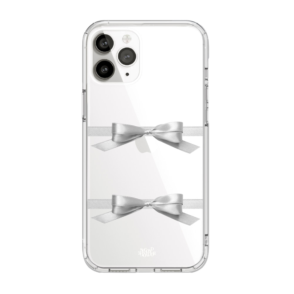 [Jellhard case] Silver ribbon case